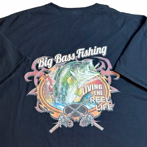 Shirt bass fishing - art, uomo